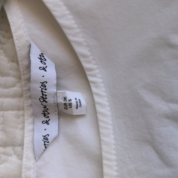 And Other Stories Poplin Collarless Shirt - Picture 7 of 9